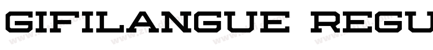 GifiLangue Regular字体转换